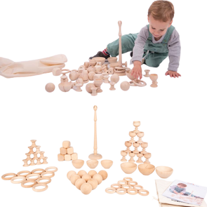 Heuristic Play Wooden Starter Set Wooden Toy Nursery Play Pack | Wooden Toys | www.ee-supplies.co.uk