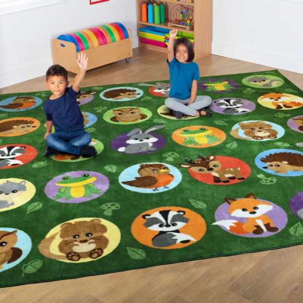 Woodland Animal Placement Carpet - 3000 x 300mm
