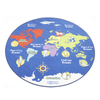 World Map Carpet Round D2000mm World Map Rug - Round D2000mm | www.ee-supplies.co.uk