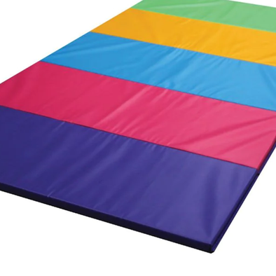Folding Panel Rainbow Tumbling Mat 4 Section Folding Tumble Mat | Soft Mats Floor Play | www.ee-supplies.co.uk