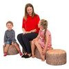 1 x Large Tree Stump and 3 x Small Tree Stump - Educational Equipment Supplies