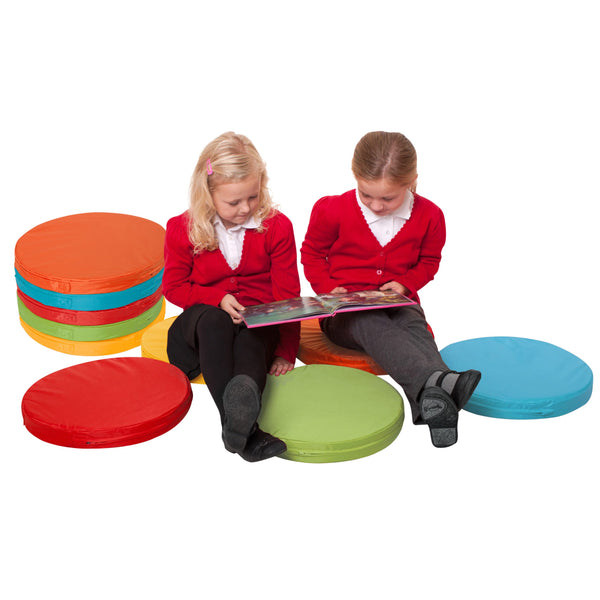 Eden Children's Circular Floor Cushions x 10