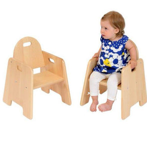 Solid Beech Infant Nursery Chair H20cm x 2 - Educational Equipment Supplies