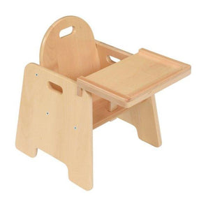 Solid Beech Infant Nursery Feeding Chair H14cm - Educational Equipment Supplies
