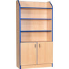 Brook Library Bookcase Cupboard + High Shelves - Educational Equipment Supplies