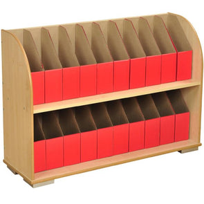 2 Shelf A4 Maple Bookcase - Educational Equipment Supplies