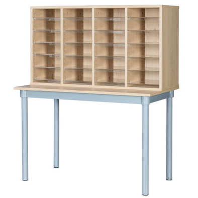 24 Space Pigeonhole Unit With Table - Educational Equipment Supplies