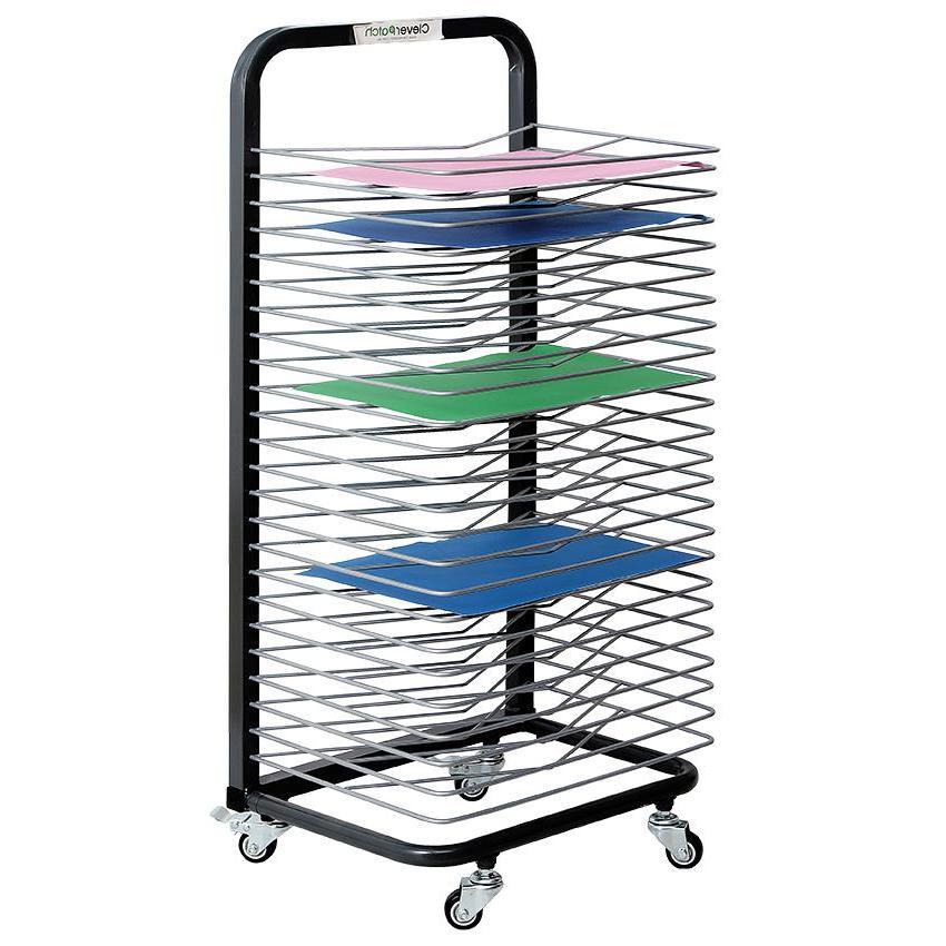 25 Shelf Mobile A3 Painting Drying Rack | www.ee-supplies.co.uk ...