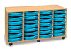 Four Column Tray Storage Unit x 28 Trays 28 Tray Unit | 4 Store | www.ee-supplies.co.uk