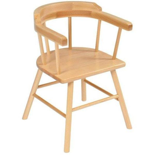 Captains Nursery Chair Natural H28cm x 2 - Educational Equipment Supplies