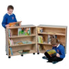 Library 3 Shelf Bookcase Hinged - Beech - Educational Equipment Supplies