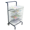30 Shelf Mobile Painting Drying Rack - Educational Equipment Supplies