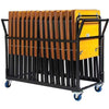 24 x Premium Zlite Exam Desks + Upright Storage Trolley - Educational Equipment Supplies