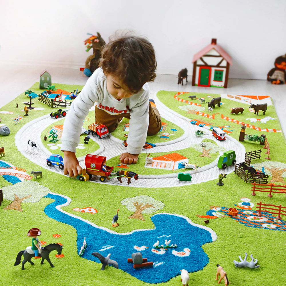 3D Farm Nursery Play Rug 134 x 180 x 5cm | Educational Equipment Supplies