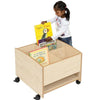 Floor Level 4 Bay Kinderbox With Shelf - Beech - Educational Equipment Supplies