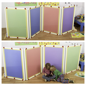 Multi-colour Rectangle Divider Screens Set Of 4 - 860 x 1160mm - Educational Equipment Supplies