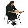 40 x Zlite Premium Exam Desks + Horizontal Storage Trolley - Educational Equipment Supplies