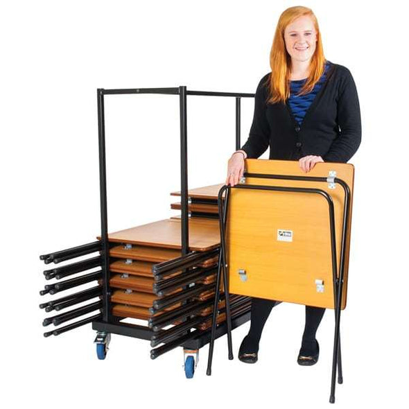 40 x Zlite Premium Exam Desks + Horizontal Storage Trolley - Educational Equipment Supplies