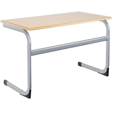 Cantilever Euro Table - Double W1200 x D600mm - Bull Nose Edge - Educational Equipment Supplies