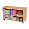 Tss 6 Shallow Tray Storage Unit With Shelf - Educational Equipment Supplies