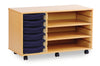 Super Value Tray Storage Unit x 6 Trays & 2 Shelves 6 Value Tray Unit With 2 Shelves | School tray Storage | www.ee-supplies.co.uk