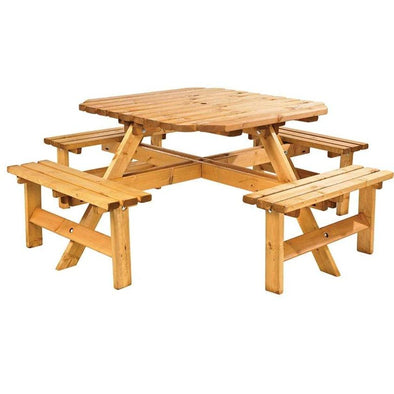 8 Seater Octagonal Picnic Bench - Educational Equipment Supplies
