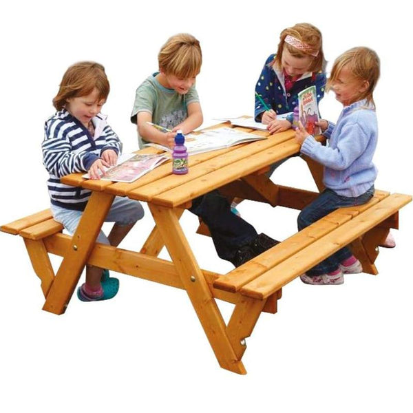 A Frame Infant Wooden Picnic Bench - 6 Seater