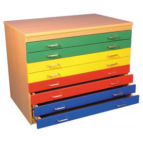 8 Drawer Multi-Coloured Paper Store - Educational Equipment Supplies