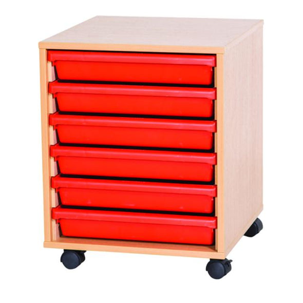 A3 Mobile 6 Tray Single Bay Unit - Educational Equipment Supplies