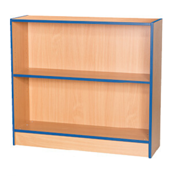 Accento Wooden Blue Edge Bookcase H750mm