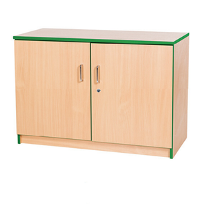 Accento Green Edge Lockable Cupboard H750mm - Educational Equipment Supplies