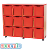 Accento Red Edge 12 Jumbo Tray Unit - Educational Equipment Supplies