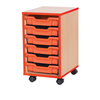 Accento Red Edge 6 Shallow Tray Unit - Educational Equipment Supplies