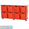 Accento Red Edge 8 Jumbo Tray Unit - Educational Equipment Supplies