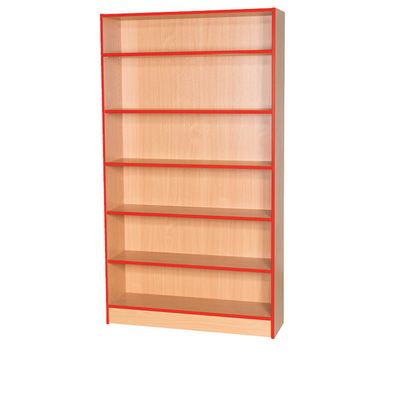 Accento Red Edge Bookcase H1800mm - Educational Equipment Supplies