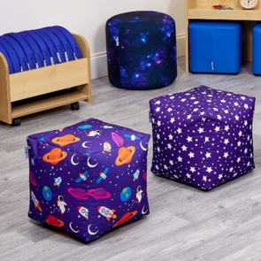 Acorn Assorted Space Illustration Cubes Acorn Assorted Bugs on Grass Cubes | Acorn Furniture | .ee-supplies.co.uk