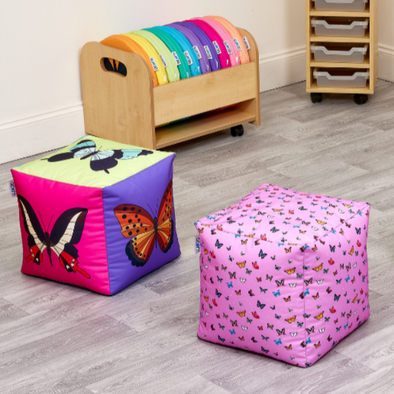 Acorn Assorted Butterfly Seating Cubes Acorn Avocado Seat Pads | Acorn Furniture | .ee-supplies.co.uk