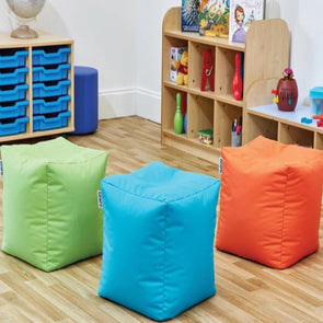 Acorn Bean Bag Cube Seat Set of 3 - Educational Equipment Supplies