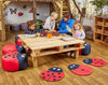 Acorn Ladybird Counting Mats Acorn Bugs on Grass Large Seat Pods| Acorn Furniture | .ee-supplies.co.uk