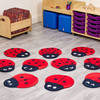 Acorn Ladybird Counting Mats Acorn Bugs on Grass Large Seat Pods| Acorn Furniture | .ee-supplies.co.uk