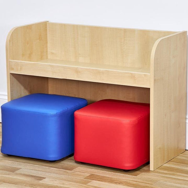 Acorn Nursery Bench With Two Cube Seats