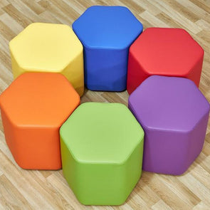 Acorn Primary Hexagon Foam Seat - Educational Equipment Supplies