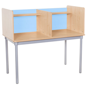 KubbyClass Square Double Study Carrel - Educational Equipment Supplies