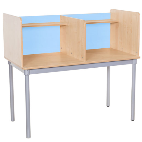 KubbyClass Square Double Study Carrel - Educational Equipment Supplies