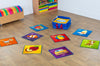 Alphabet Mini Placement Carpets with Holdall W400 x D400mm - Educational Equipment Supplies