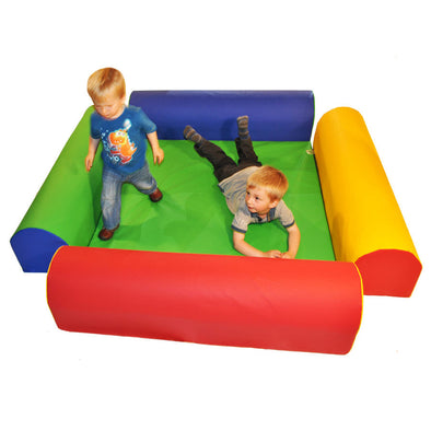 Baby Care Soft Play Enclosure Multi Colour Baby Care Corner Soft Play Multi Colour Floor Mat + Bolsters | Soft Mats Floor Play | www.ee-supplies.co.uk