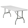 Basics Plastic Folding Trestle Table  L1830 x W760mm - Educational Equipment Supplies