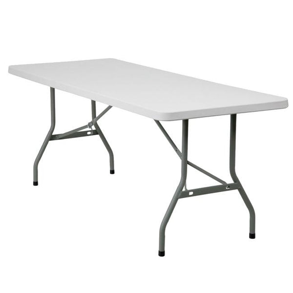 Basics Rectangular Plastic Folding Trestle Table  L1830 x W760mm