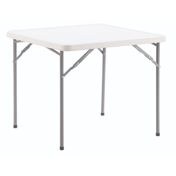 Basics Square Plastic Folding Trestle Table  L860 x W860mm