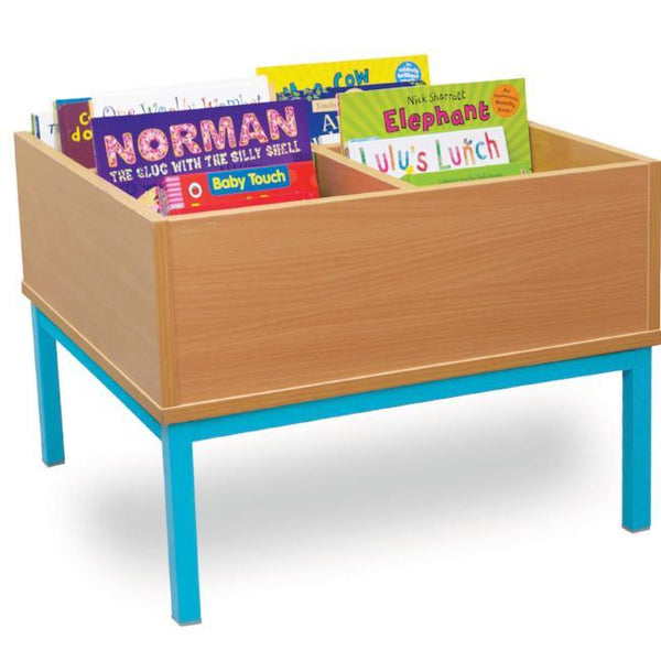 4 Bay Wooden Kinderbox With Metal Frame & Legs